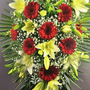 RAMO 8 GOTA - RAMO DE LILIUM Y GERBERAS - SED